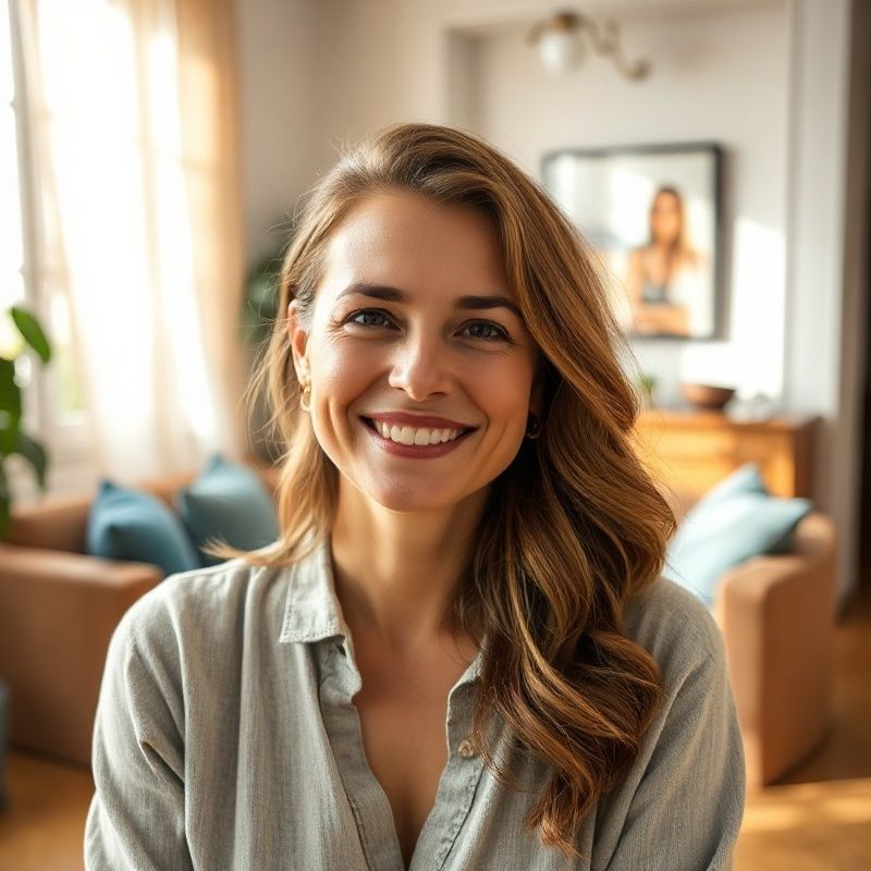 Retrato de Laura Martínez en su apartamento de Chamberí
